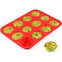 Muffinform aus Silikon für 12 Muffins – Antihaft-Cupcake-Form, 1 Packung, Silikon-Backform in Standardgröße Muffinform aus Silikon für 12 Muffins – Antihaft-Cupcake-Form, 1 Packung, Silikon-Backform in Standardgröße von XVX