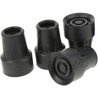 Packung mit 4 rutschfesten Standard-Stockspitzen, schwarze Gummispitzen – 19 mm Packung mit 4 rutschfesten Standard-Stockspitzen, schwarze Gummispitzen – 19 mm von XVX