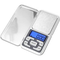 XVX - Präzisions-Küchenwaage, 0,01 g – 500 g, Mini-Multifunktionswaage für Lebensmittel mit LED-Anzeige und Tara-Funktion, elektronische Waage für von XVX