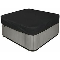 XVX - Quadratische Whirlpool-Abdeckung 210D, sehr langlebig und wasserdicht – UV-Schutz – 218 x 218 x 30 cm (l x b x h) – Schwarz von XVX
