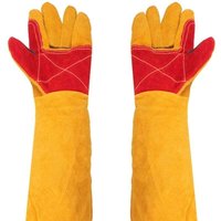 Robuste Schweißhandschuhe mit extra langen 24-Zoll-Ärmeln – hitzebeständig – für Kamin und Gartenarbeit Robuste Schweißhandschuhe mit extra langen 24-Zoll-Ärmeln – hitzebeständig – für Kamin und Gartenarbeit von XVX