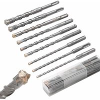 SDS Plus Betonbohrer, Betonbohrer, 5 mm – 16 mm x 160 mm Betonbohrer-Set, Betonbohrer mit 4 Schneiden von XVX