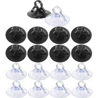 Saugnapf 45 mm, 60 Stück, transparente PVC-Saugnapfe, schwarze Saugnäpfe, Kunststoff-Saugnapf ohne Haken, Saugnäpfe für Badezimmer, Fenster, von XVX