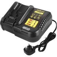 Schnellladegerät kompatibel mit Dewalt 10,8 V 12 V 14,4 V 18 V und 20 V Li-Ionen-Akku DCB184 DCB183 DCB184 DCB182 DCB204 DCB205 DCB125 DCB127, Schnellladegerät kompatibel mit Dewalt 10,8 V 12 V 14,4 V 18 V und 20 V Li-Ionen-Akku DCB184 DCB183 DCB184 DCB182 DCB204 DCB205 DCB125 DCB127, von XVX