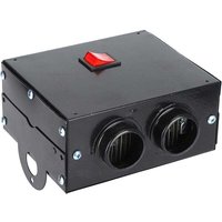 Schwarze Autoheizung, tragbare Autoheizung, tragbarer Defroster, leiser Ventilator, schnelles Aufheizen, 600 W (12 V) von XVX