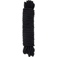 Schwarzes elastisches Bungee-Seil, 8 mm x 10 m, Polypropylen-Seil zur Befestigung von XVX
