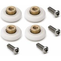 XVX - Set mit 4 Ersatz-Rollen für Schiebetüren für die Dusche mit M4-Schrauben, Durchmesser 19 mm – von XVX