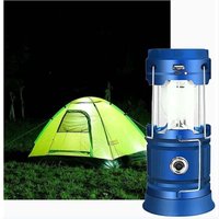 XVX - Solar/USB wiederaufladbare LED-Laterne, leistungsstarkes Campinglicht, tragbare Gartenlaterne in 2 Modi, 360°-Taschenlampen-Hängebeleuchtung von XVX