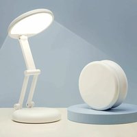XVX - Tigrezy Tragbare und faltbare LED-Schreibtischlampe, Leselampe, wiederaufladbare LED-Lampe + USB-Kabel, kabellose LED-Lampe, von XVX