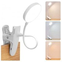 USB-LED-Nachttischlampe zum Anklemmen, Touch-Steuerung, 3 Beleuchtungsmodi mit Augenschutz mit Clip von XVX