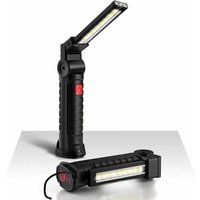 Ultrahelle 800 lm LED-Arbeitsleuchte, per USB wiederaufladbar, tragbare Inspektionslampe mit Magnetfuß, 5 Modi, 6000 K Licht für Werkstätten, Garagen Ultrahelle 800 lm LED-Arbeitsleuchte, per USB wiederaufladbar, tragbare Inspektionslampe mit Magnetfuß, 5 Modi, 6000 K Licht für Werkstätten, Garagen von XVX