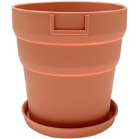 Umweltfreundlicher Blumentopf aus Silikon, wiederverwendbarer Schreibtisch-Schutz gegen Herunterfallen mit Tablett, faltbarer Blumentopf von XVX