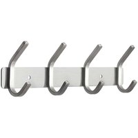 Wandgarderobenhaken Wandgarderobe 4 Haken Wandmontierter Handtuchhalter aus gebürstetem SUS 304-Edelstahl für Schlafzimmer, Badezimmer, Küchen von XVX