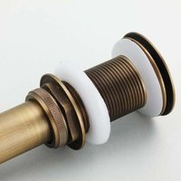 Waschbecken und Spülbeckenabläufe und Zubehör Pop-Up-Retro-Waschtisch-Ablaufstöpsel ohne Überlauf, Abtropffläche mit Universalventil aus bronziertem Waschbecken und Spülbeckenabläufe und Zubehör Pop-Up-Retro-Waschtisch-Ablaufstöpsel ohne Überlauf, Abtropffläche mit Universalventil aus bronziertem von XVX