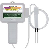 Wasserqualitätstester, tragbarer digitaler Monitor, PH-Wasserqualitätstester zur Analyse des Chlor-Pool-Testkits (weiß) von XVX