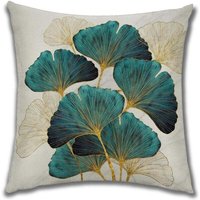 Wurfkissenbezüge, dekorative Sofakissenbezüge mit Blumen- und Pflanzenmuster, Kissenbezüge aus Kunstleinen, einfarbige Kissenbezüge, Kissenbezüge für von XVX