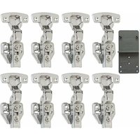XVX - 110-Grad-Clip-einziehbare 35-mm-Soft-Close-Scharniere mit hydraulischem Dämpfer, selbstschließendes, gepolstertes Scharnier für Küchentüren, von XVX
