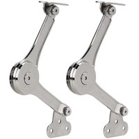 XVX - 2 Stück Hochleistungs-Deckelstützscharniere Soft-Close-Klappdeckel-Stützscharniere Halten Sie das Deckelscharnier offen für den Schrank von XVX