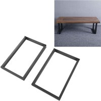 XVX - 2er-Pack Ersatz-Tischbeine aus Metall, robustes Vierkantrohr aus Eisen für Schreibtisch, Werkbank, DIY-Möbel von XVX