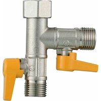 3-Wege-Ventil, T-Anschluss, 1/2 Handbrause und Kopfbrausearm, Messing, 3-Wege-Umsteller-Adapter, Wasserhahn-Absperrung von XVX