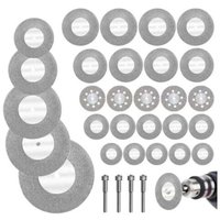 XVX 32 Stück Mini-Diamant-Trennscheiben mit 4 Dornen, Mini-Trennscheiben für Glas XVX 32 Stück Mini-Diamant-Trennscheiben mit 4 Dornen, Mini-Trennscheiben für Glas von XVX