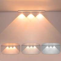 40 cm LED-Schrankleuchten, Nachtlicht mit wiederaufladbarem USB-Akku, Schranklampe, Schrankleuchten, Schrankrahmenbeleuchtung, Küchenleuchten, von XVX
