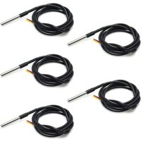 5PCS 18B20 Wasserdichter Temperatursensor Thermoelement-Thermometer 1M mit Wärmewiderstands-Thermokabel 5PCS 18B20 Wasserdichter Temperatursensor Thermoelement-Thermometer 1M mit Wärmewiderstands-Thermokabel von XVX