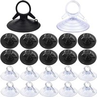 XVX - 60 Stück Sonnenschutz-Saugnapf, 45 mm, ohne Haken, transparenter Saugnapf, Mini-Saugnapf für Fenster, Badezimmer, Auto, Windschutzscheibe, von XVX