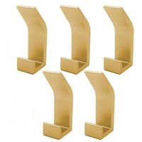 Badhaken 5 Stück Handtuchhaken Wandhaken Edelstahl Wand Kleiderhaken, Rostfrei, Haken für Bad wc Handtuchhalter Küche Büro von XVX