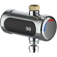 XVX - Elektrischer Durchlauferhitzer, elektrischer Wasserhahn mit LED-Temperaturanzeige, Durchlauferhitzer, Mini-Durchlauferhitzer für Badezimmer, von XVX