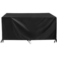 XVX Gartentisch-Abdeckung, 150 x 90 x 75 cm, schwarz, 420D wasserdichtes Oxford-Gewebe, UV-beständig, Gartentisch-Abdeckung, Schutzhüllen für XVX Gartentisch-Abdeckung, 150 x 90 x 75 cm, schwarz, 420D wasserdichtes Oxford-Gewebe, UV-beständig, Gartentisch-Abdeckung, Schutzhüllen für von XVX