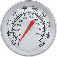 XVX - Grillthermometer, Edelstahl-Ofenthermometer, max. 500 °C/1000 °f, Analoganzeige, Thermometer für Backofen, Pizzaofen, Holzofen von XVX