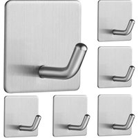XVX - Klebehaken Wandhaken Badezimmer 304 Edelstahl Handtuchhalter Selbstklebende Türhaken Wasserdicht und ölbeständig für Küche, Wohnzimmer und XVX - Klebehaken Wandhaken Badezimmer 304 Edelstahl Handtuchhalter Selbstklebende Türhaken Wasserdicht und ölbeständig für Küche, Wohnzimmer und von XVX