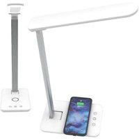 XVX - LED-Schreibtischlampe mit intelligentem kabellosen Ladegerät, Nachttischlampe für das Home Office, dimmbare Helligkeit, 3 von XVX