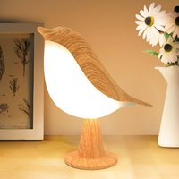 XVX - Maple Touch Nachttischlampe, wiederaufladbare Tischlampe mit 3 Dimmmodi, Heimdekoration von XVX