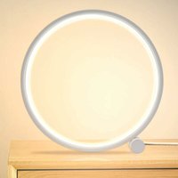 XVX - Nachttischlampe Dimmbare Touch Ring led Tischlampe, Schlafzimmer Nachttischlampe 3 Farben Dimmbar 10 Helligkeit Modernes Kreisdesign, Runde XVX - Nachttischlampe Dimmbare Touch Ring led Tischlampe, Schlafzimmer Nachttischlampe 3 Farben Dimmbar 10 Helligkeit Modernes Kreisdesign, Runde von XVX