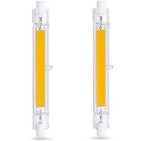 XVX - R7S LED-Glühbirne, 118 mm, 20 w, Kaltweiß 6000 k, 2000 lm, nicht dimmbar, R7S 118 mm schlanke COB-LED-Glühbirne für Wand-/Stehleuchte, 2er-Pack XVX - R7S LED-Glühbirne, 118 mm, 20 w, Kaltweiß 6000 k, 2000 lm, nicht dimmbar, R7S 118 mm schlanke COB-LED-Glühbirne für Wand-/Stehleuchte, 2er-Pack von XVX