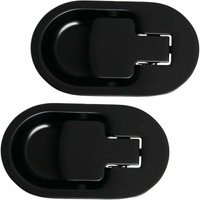 XVX Relax Loungesessel und Sofa, schwarzer Hebel, massiver Aluminium-Metallgriff, ohne Kordel (2 Stück) Dolaso von XVX