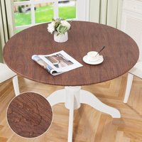 XVX - Runde Tischdecke mit elastischem Rand, wasserdichte und ölbeständige Tischdecke, für runde Tische bis zu 36'-44' von XVX