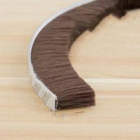 XVX - Selbstklebende Tür- und Fensterdichtungsleiste aus Wollflor Warmes Wintergrau Weiß Braunbraun 9 x 23-5M von XVX