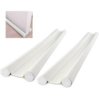 XVX - Tür-Zugluftstopper 2er Set Testsieger 95cm Premium Leder Tür-Zugluftstopper Energiesparend - Leise und schön Zuglufttür waschbar und von XVX