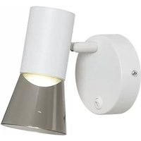 Wandleuchte für den Innenbereich, moderne Leselampe für den Innenbereich, 350° verstellbare GU10-LED-Wandbeleuchtung (weiß) von XVX