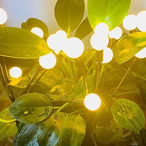 XVZ Solarlampen für Außen Garten Deko - 2 Stück Solar Glühwürmchen Leuchte, Schwingen mit dem Wind Wasserdicht Firefly Lights für Patio, Rasen, Terrassen, Balkon Deko - Warmweiß von XVZ