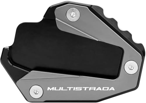 XWDPDNHHD Ständer Vergrößern Motorrad-Seitenständer Für Ducati Multistrada 1200 Enduro S 1260 Pikes Peak D/Air Grand Tour 950 950S V4 Rally Sport Fußauflage Verlängerungs Fuß Pad(Titan) von XWDPDNHHD