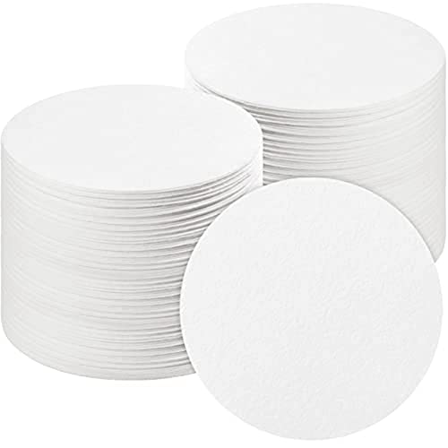 XWHYLL 100 Blatt Rundes Mikrowellenofenpapier Regalpapier 4,7 Keramikfaserpapier Isolierung Keramikfaserdecke von XWHYLL