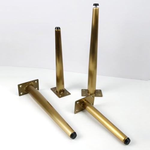 XWJOYW Set mit 4 verstellbaren Möbelbeinen, Sofa-Stützfuß aus Edelstahl, Kegel-Schrankbeine, Schrank-Couchtisch, TV-Ständerbeine für die Küche im Home Office (25 cm (9,8 Zoll)) von XWJOYW