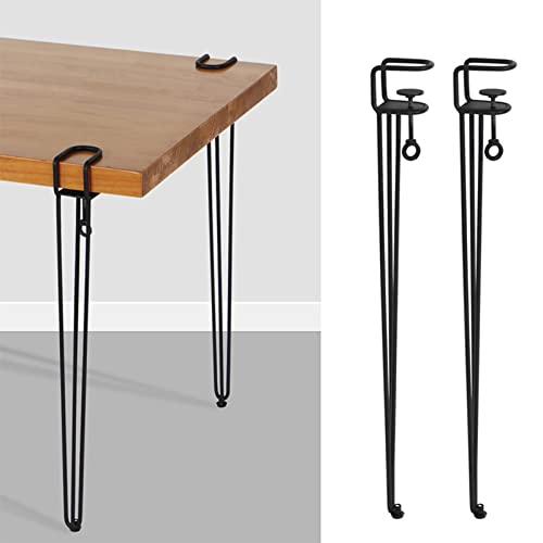 XWJOYW Verstellbare Tischbeine aus Metall, abnehmbare Möbelklemmen aus Eisen, F-förmige Esstischfüße für Couchtisch, Möbel und Konsolentisch, kein Stanzdesign zum Schutz des Schreibtisches (75 cm ( von XWJOYW