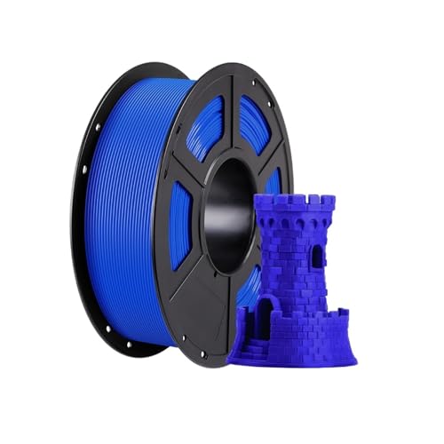 Kompatibel mit 1,75 mm PLA-Filament, 1-kg-Spule, Druckmaterial for FDM-3D-Drucker, Kunststoff-Verbrauchsmaterial for reibungslosen und zuverlässigen 3D-Druck(1KG Blue) von XWLYGKGM