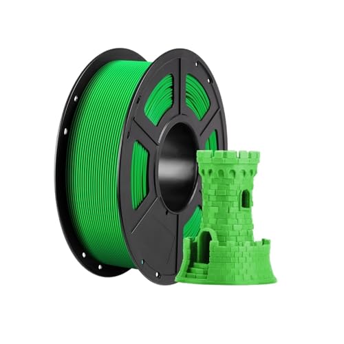 Kompatibel mit 1,75 mm PLA-Filament, 1-kg-Spule, Druckmaterial for FDM-3D-Drucker, Kunststoff-Verbrauchsmaterial for reibungslosen und zuverlässigen 3D-Druck(1KG Green) von XWLYGKGM