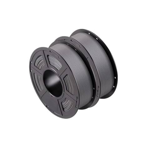 Kompatibel mit 1,75 mm PLA-Filament, 1-kg-Spule, Druckmaterial for FDM-3D-Drucker, Kunststoff-Verbrauchsmaterial for reibungslosen und zuverlässigen 3D-Druck(2kg gray) von XWLYGKGM